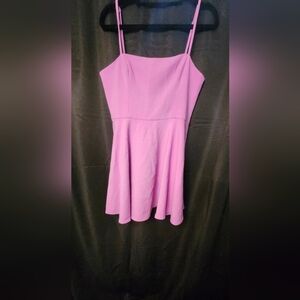 French Connection Pink Violet Flared Dress